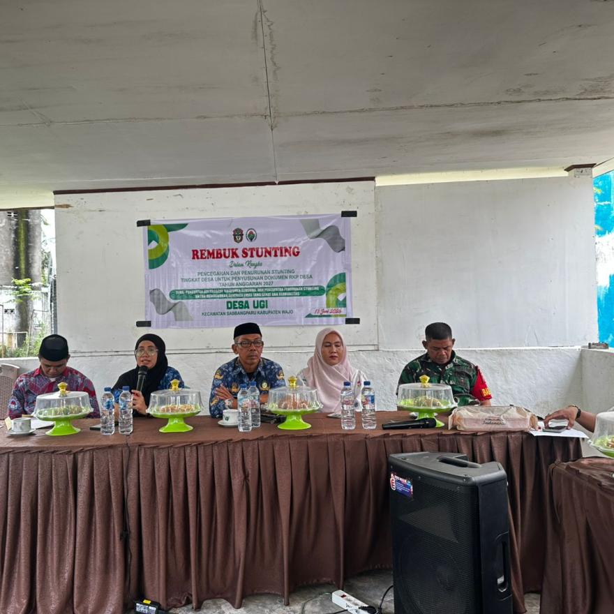 Perkuat Sinergi, Pemdes Ugi Gelar Rembuk Stunting Demi Wujudkan Generasi Emas